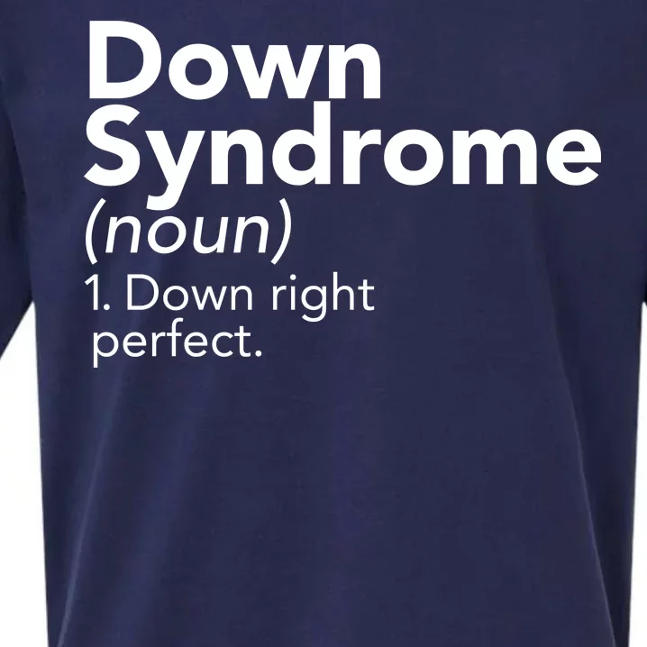 Down Syndrome Available Down Right Perfect Sueded Cloud Jersey T-Shirt