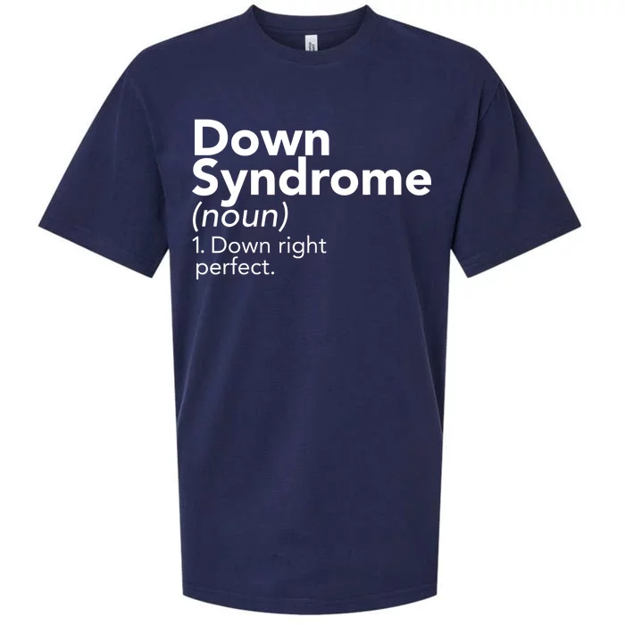 Down Syndrome Available Down Right Perfect Sueded Cloud Jersey T-Shirt