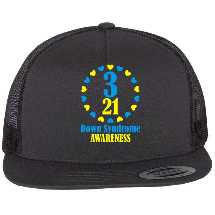 Down Syndrome Awareness Flat Bill Trucker Hat