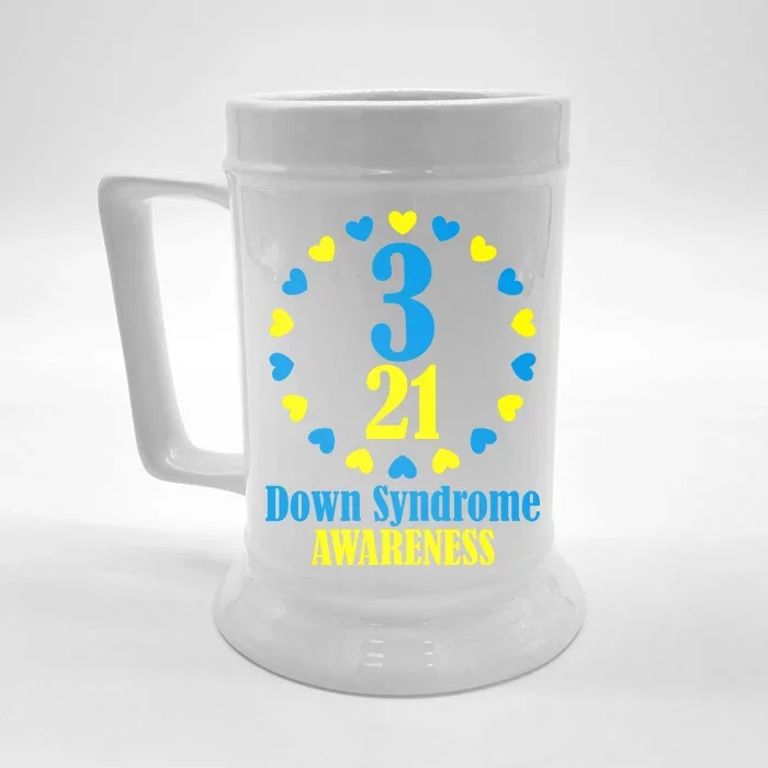 Down Syndrome Awareness Front & Back Beer Stein