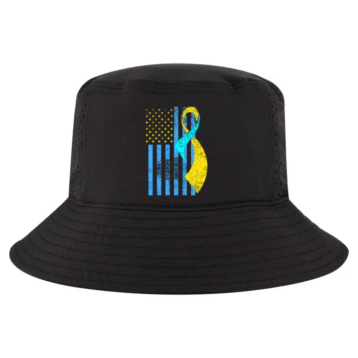 Down Syndrome Awareness Flag Cool Comfort Performance Bucket Hat