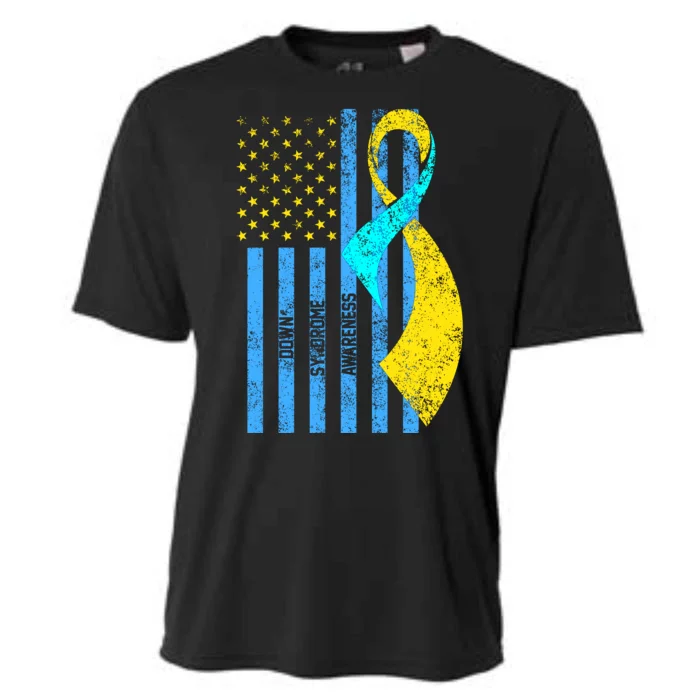 Down Syndrome Awareness Flag Cooling Performance Crew T-Shirt