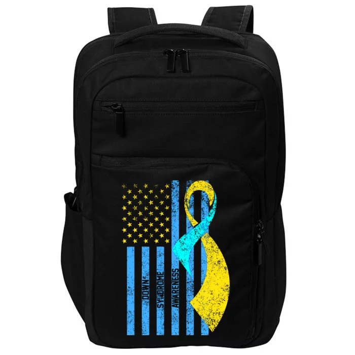 Down Syndrome Awareness Flag Impact Tech Backpack