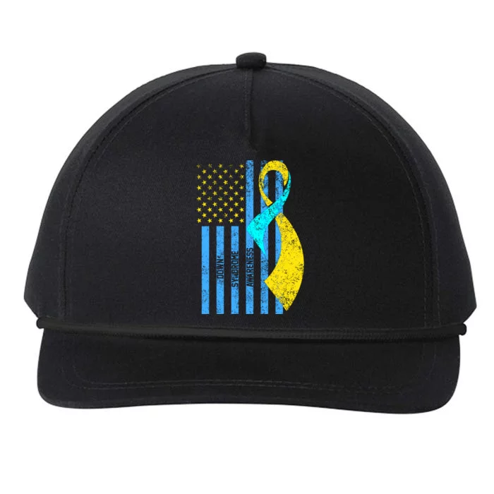 Down Syndrome Awareness Flag Snapback Five-Panel Rope Hat