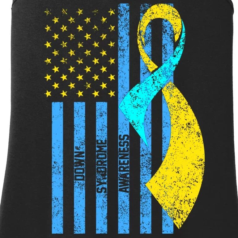 Down Syndrome Awareness Flag Ladies Essential Tank