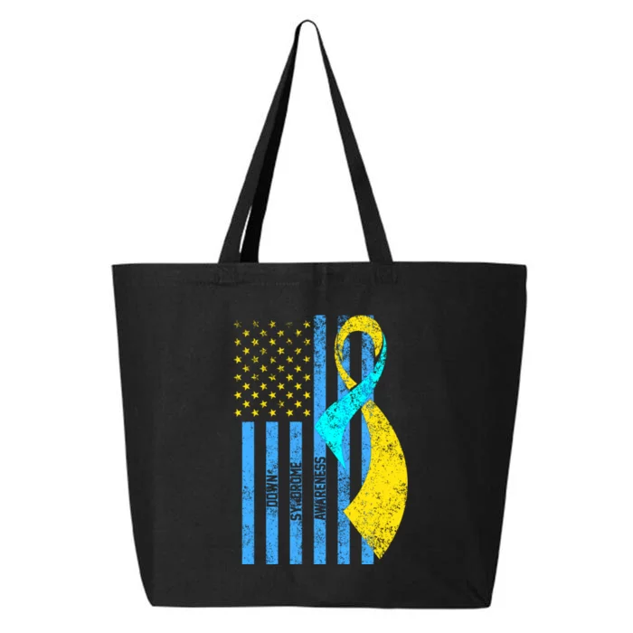 Down Syndrome Awareness Flag 25L Jumbo Tote