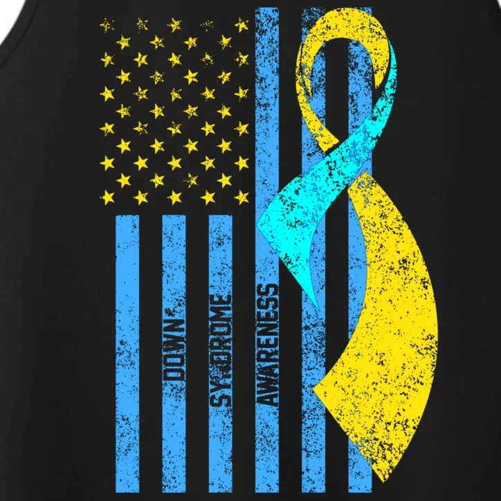 Down Syndrome Awareness Flag Performance Tank