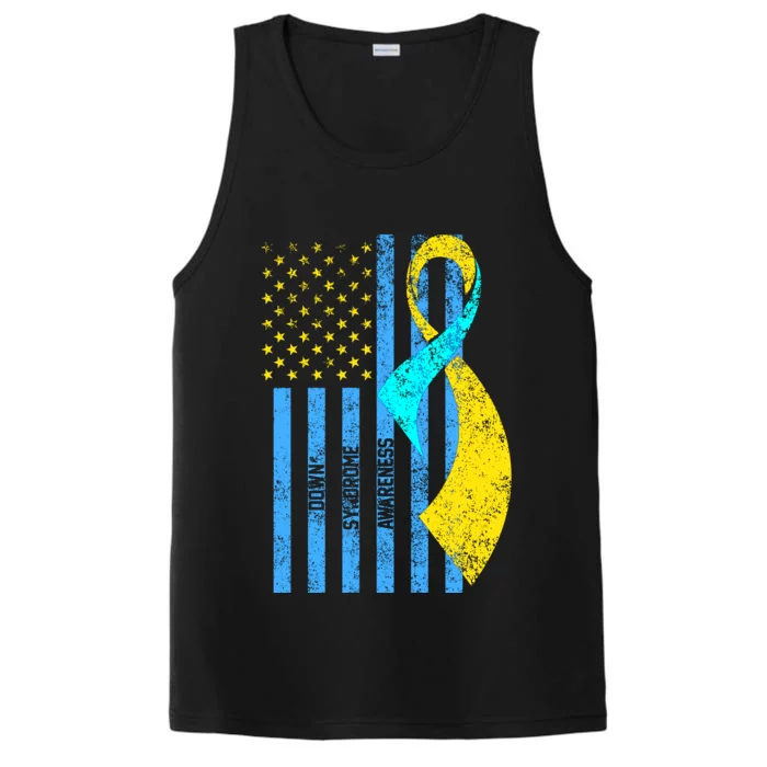 Down Syndrome Awareness Flag Performance Tank