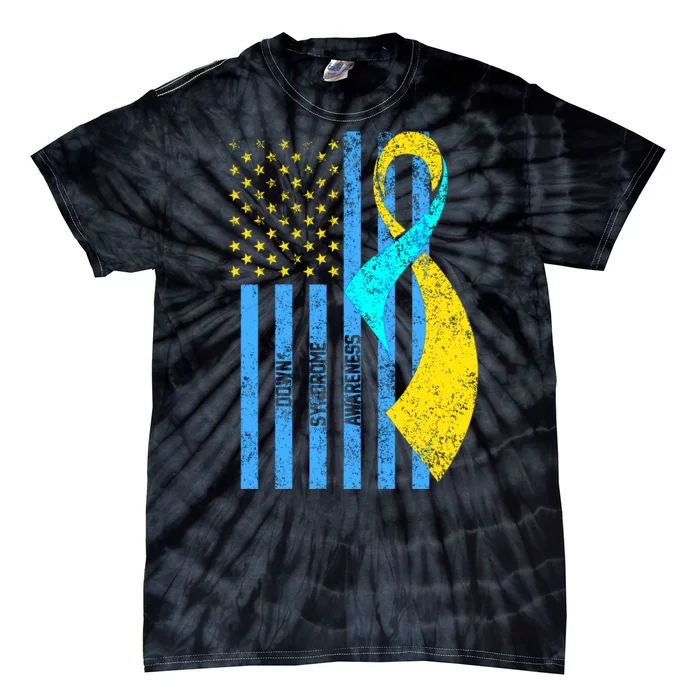 Down Syndrome Awareness Flag Tie-Dye T-Shirt