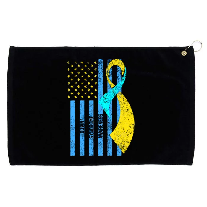 Down Syndrome Awareness Flag Grommeted Golf Towel