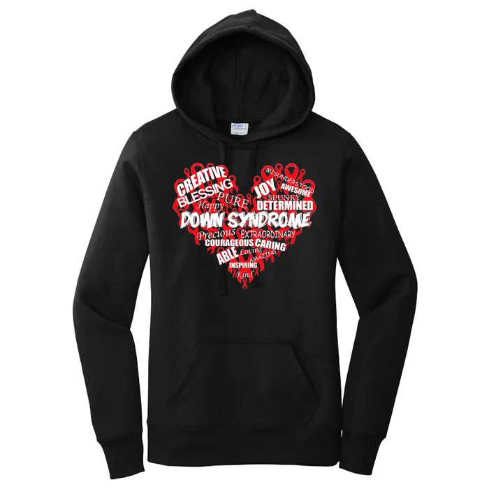 Down Syndrome Awareness Heart Women's Pullover Hoodie