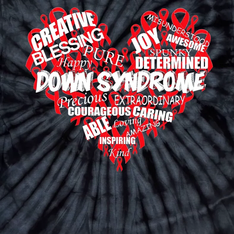 Down Syndrome Awareness Heart Tie-Dye T-Shirt