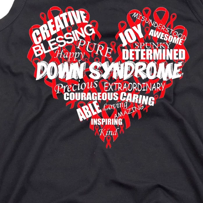 Down Syndrome Awareness Heart Tank Top