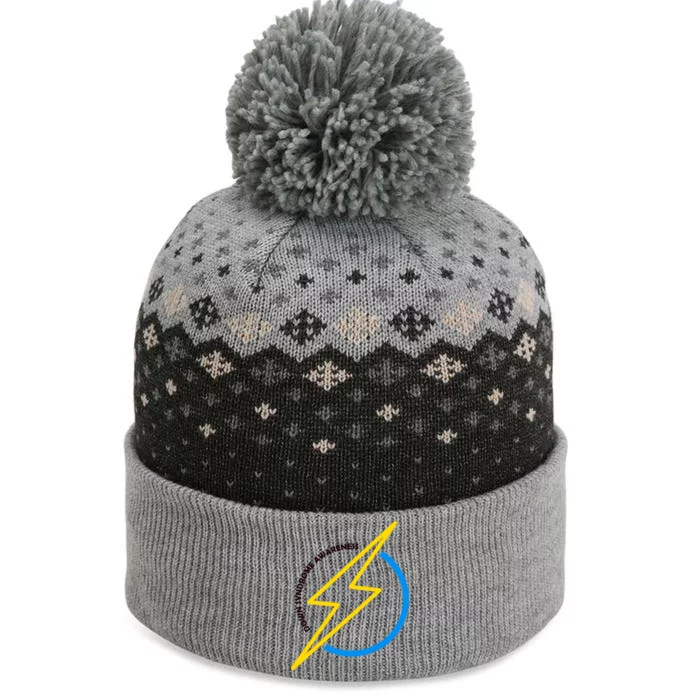 Down Syndrome Awareness Lightning Bolt The Baniff Cuffed Pom Beanie