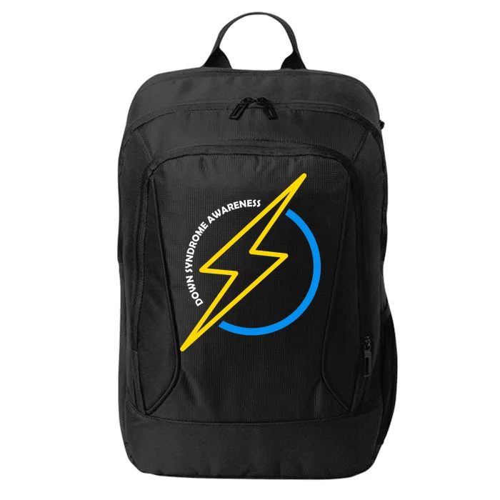 Down Syndrome Awareness Lightning Bolt City Backpack