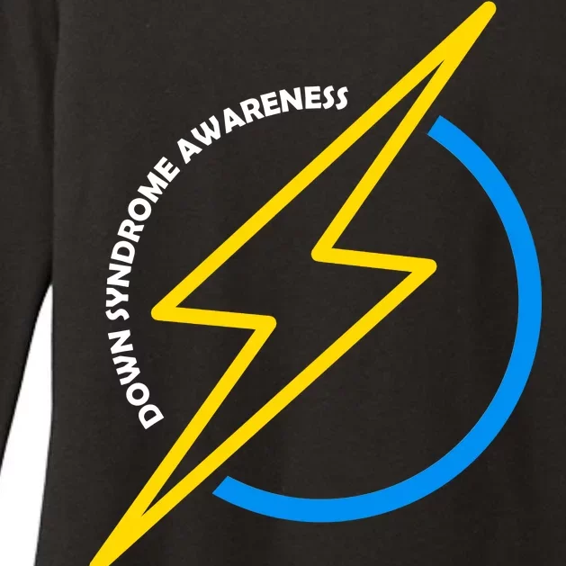 Down Syndrome Awareness Lightning Bolt Womens CVC Long Sleeve Shirt