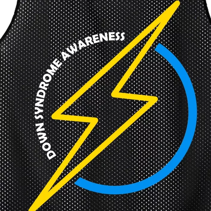 Down Syndrome Awareness Lightning Bolt Mesh Reversible Basketball Jersey Tank