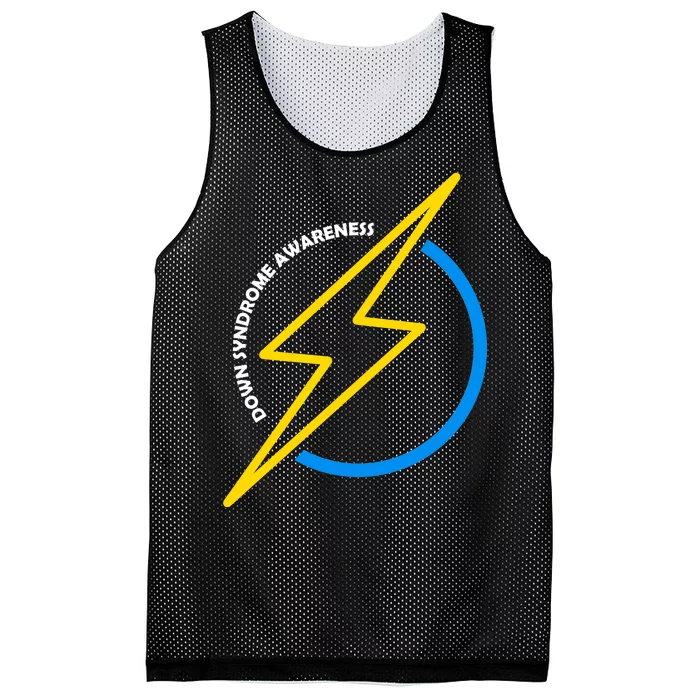 Down Syndrome Awareness Lightning Bolt Mesh Reversible Basketball Jersey Tank