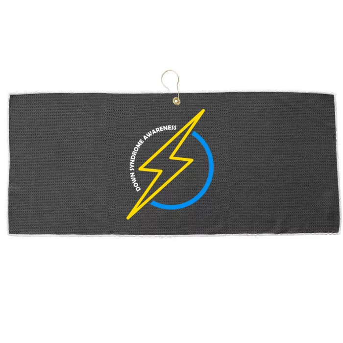 Down Syndrome Awareness Lightning Bolt Large Microfiber Waffle Golf Towel