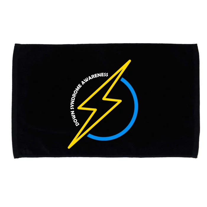 Down Syndrome Awareness Lightning Bolt Microfiber Hand Towel