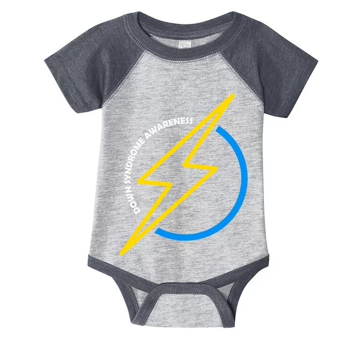 Down Syndrome Awareness Lightning Bolt Infant Baby Jersey Bodysuit