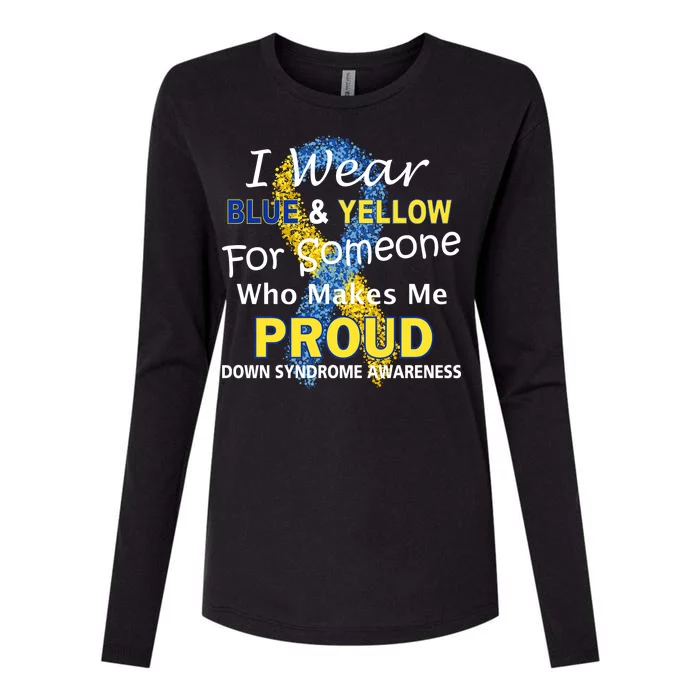 Down Syndrome Awareness Makes Me Proud Womens Cotton Relaxed Long Sleeve T-Shirt