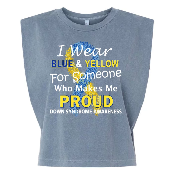 Down Syndrome Awareness Makes Me Proud Garment-Dyed Women's Muscle Tee