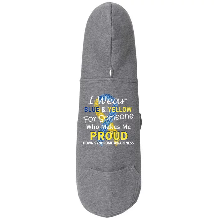 Down Syndrome Awareness Makes Me Proud Doggie 3-End Fleece Hoodie