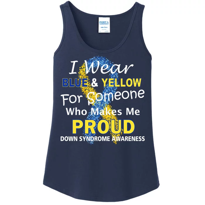 Down Syndrome Awareness Makes Me Proud Ladies Essential Tank