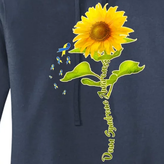 Down Syndrome Awareness Sunflower Women's Pullover Hoodie