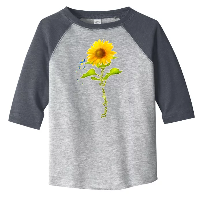 Down Syndrome Awareness Sunflower Toddler Fine Jersey T-Shirt