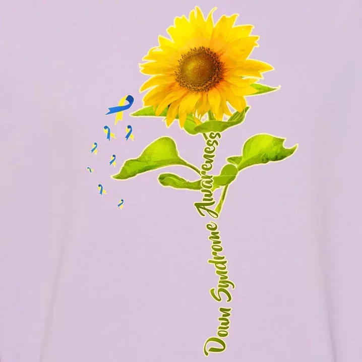 Down Syndrome Awareness Sunflower Garment-Dyed Sweatshirt