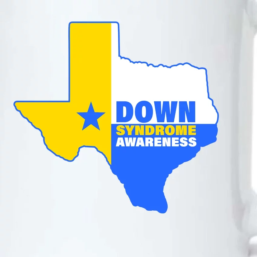 Down Syndrome Awareness Texas State Black Color Changing Mug