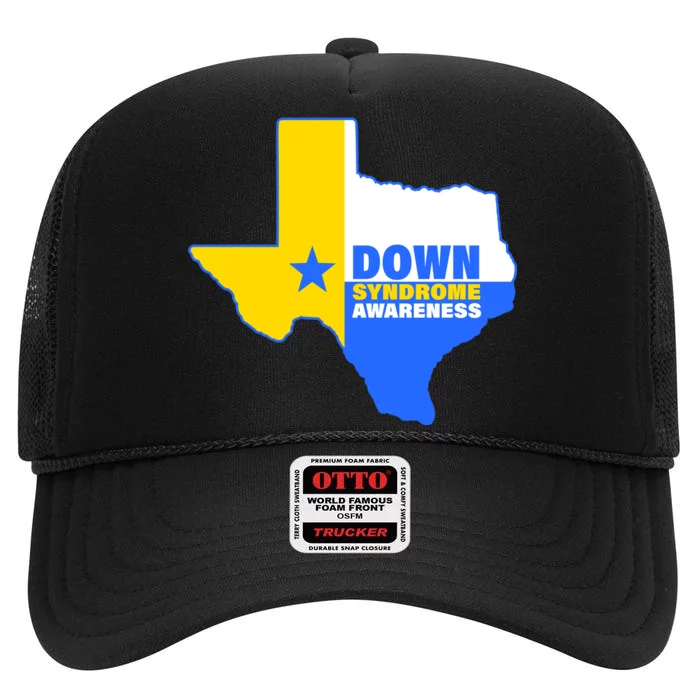 Down Syndrome Awareness Texas State High Crown Mesh Trucker Hat