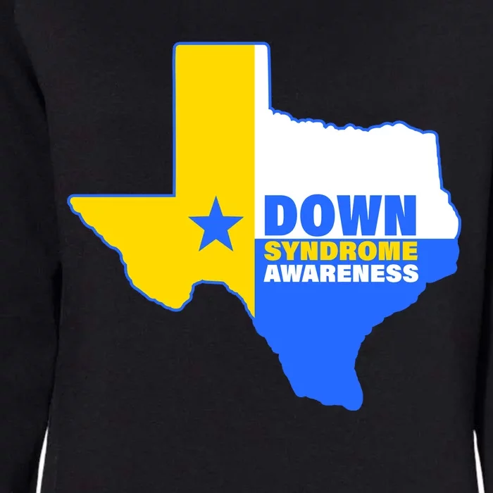 Down Syndrome Awareness Texas State Womens California Wash Sweatshirt