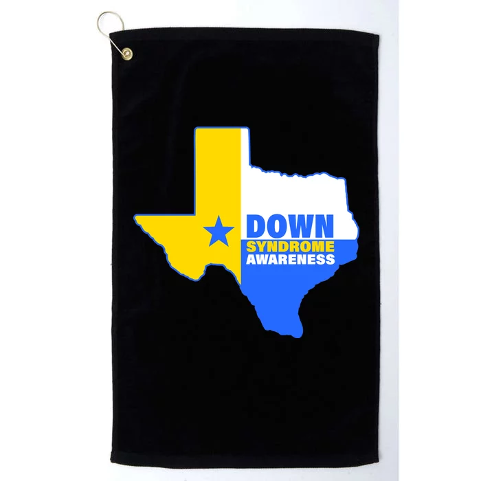 Down Syndrome Awareness Texas State Platinum Collection Golf Towel