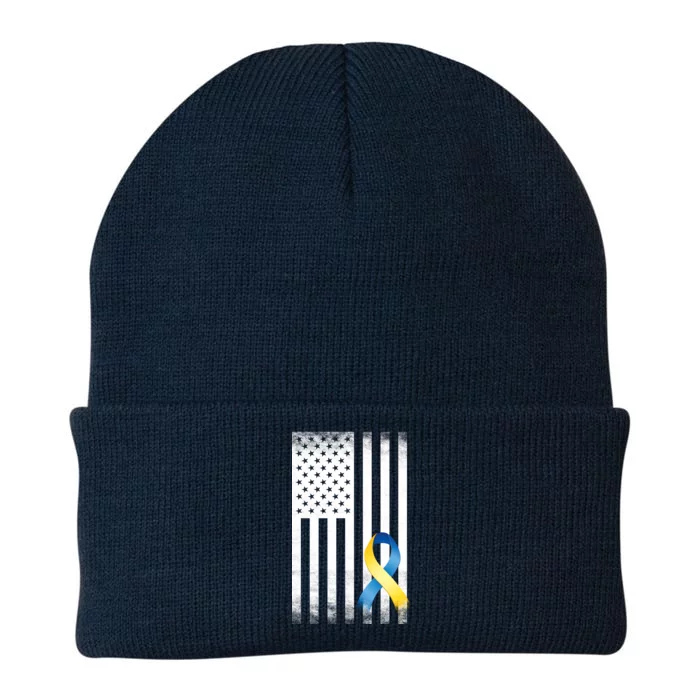 Down Syndrome Awareness USA Flag Knit Cap Winter Beanie