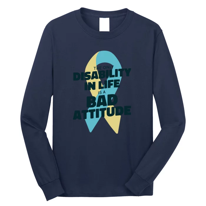 Down Syndrome Bad Attitude Long Sleeve Shirt