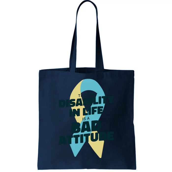 Down Syndrome Bad Attitude Tote Bag