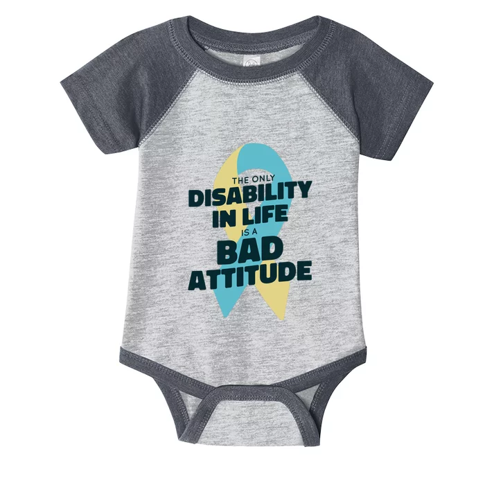 Down Syndrome Bad Attitude Infant Baby Jersey Bodysuit