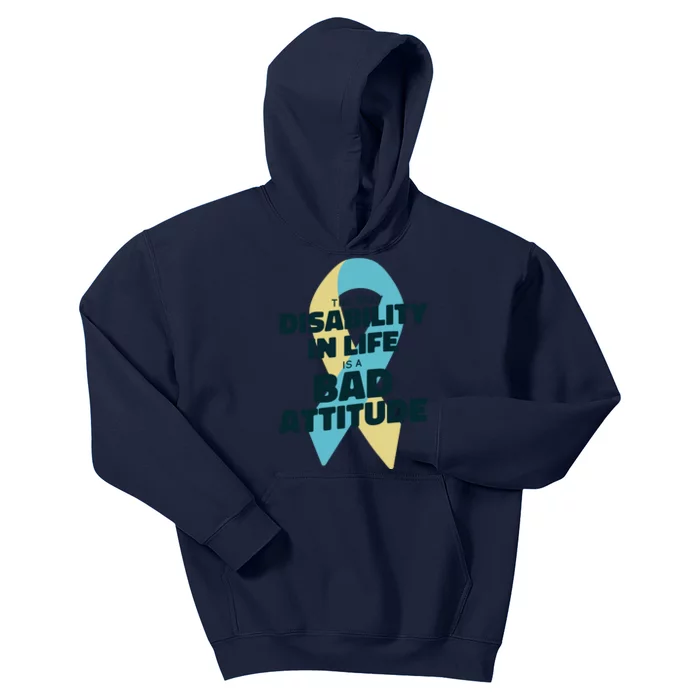 Down Syndrome Bad Attitude Kids Hoodie