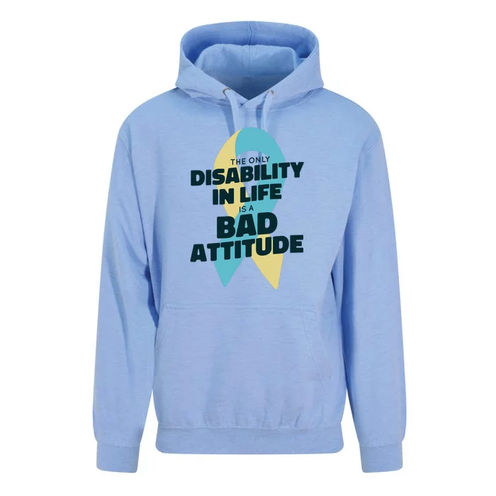 Down Syndrome Bad Attitude Unisex Surf Hoodie