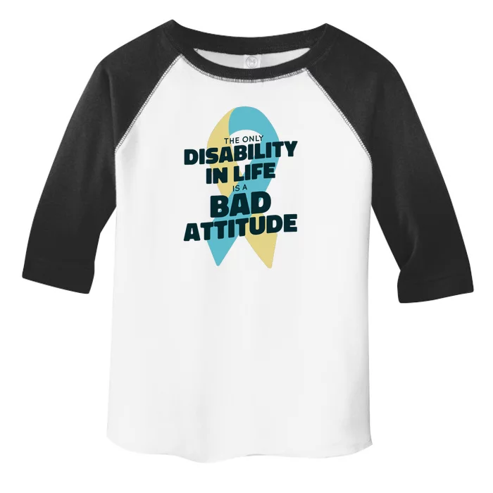 Down Syndrome Bad Attitude Toddler Fine Jersey T-Shirt