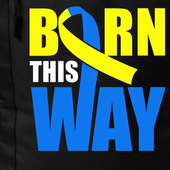 Down Syndrome Born This Way Ribbon Daily Commute Backpack