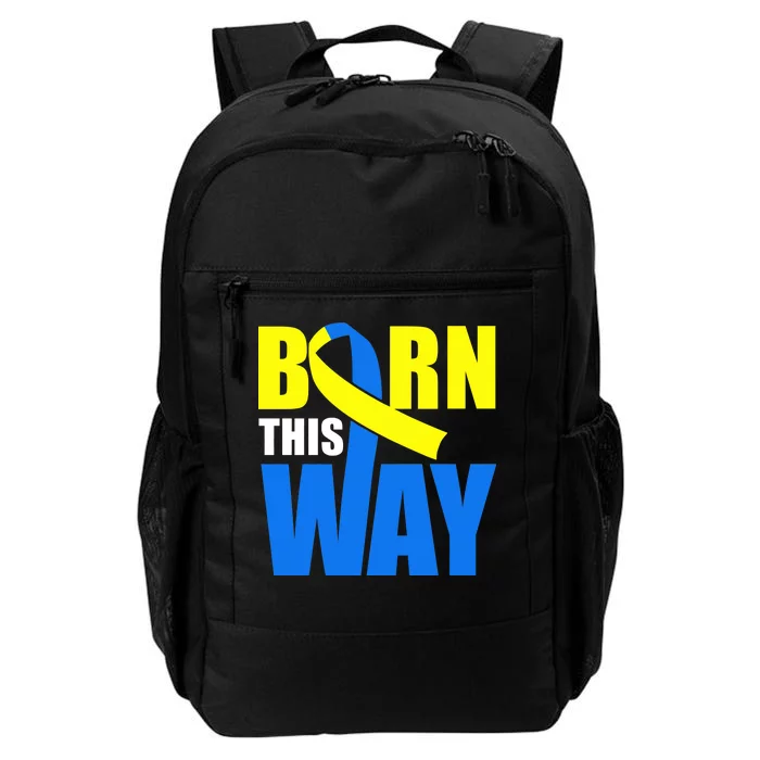 Down Syndrome Born This Way Ribbon Daily Commute Backpack