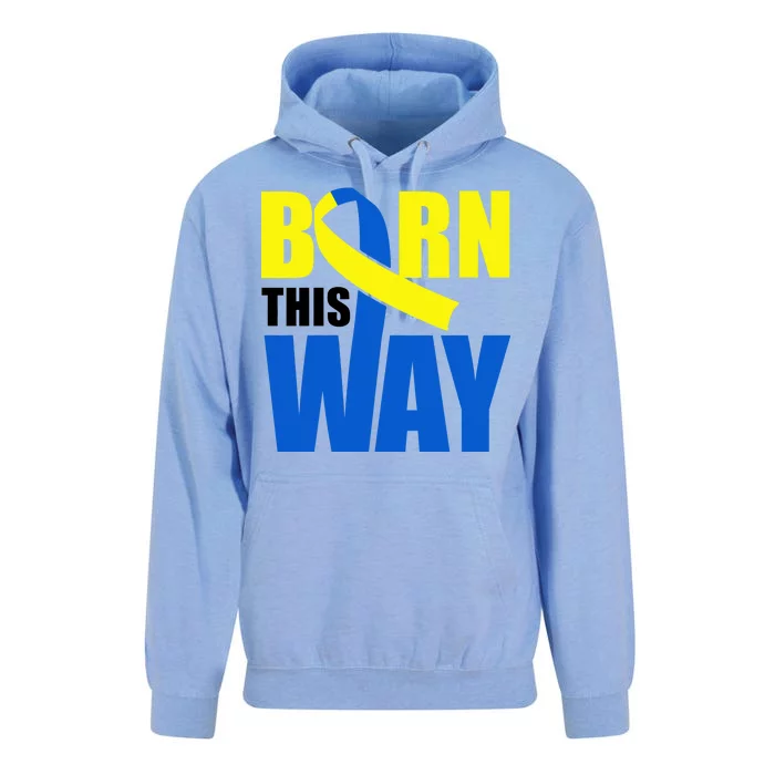 Down Syndrome Born This Way Ribbon Unisex Surf Hoodie