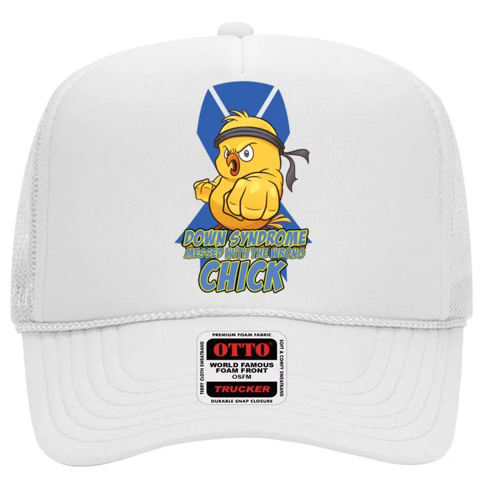 Down Syndrome Chick High Crown Mesh Trucker Hat