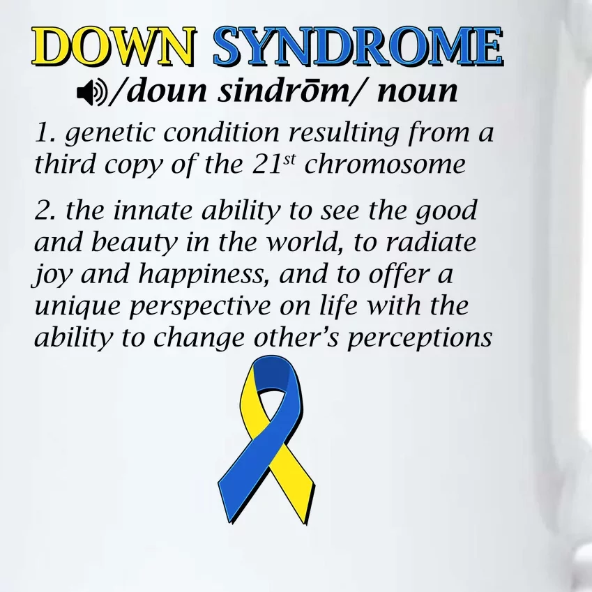 Down Syndrome Definition Black Color Changing Mug