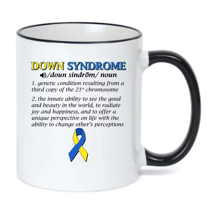 Down Syndrome Definition Black Color Changing Mug