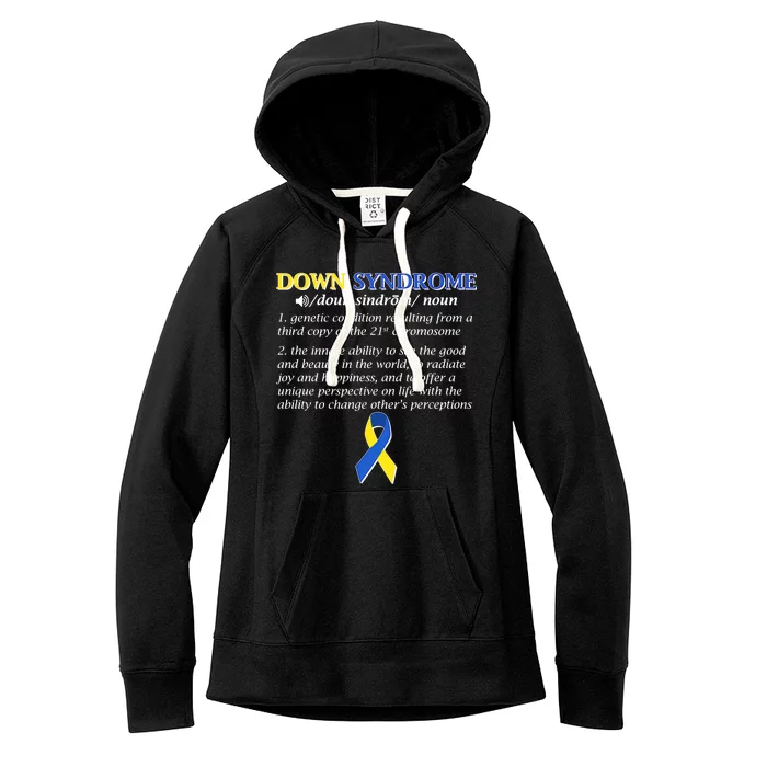 Down Syndrome Definition Women's Fleece Hoodie